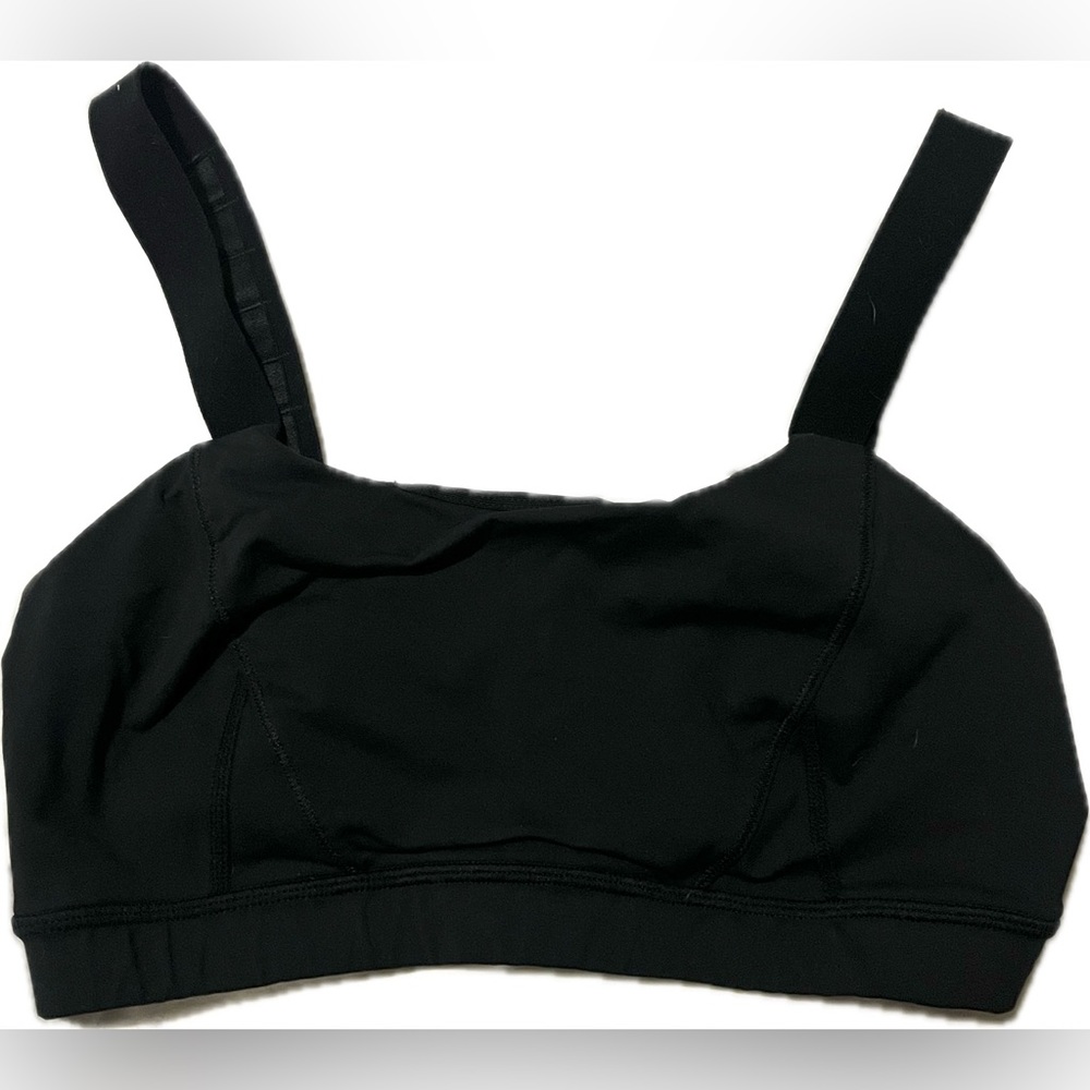 Vintage Lulu Lemon Black Adjustable Sports Bra Size 8